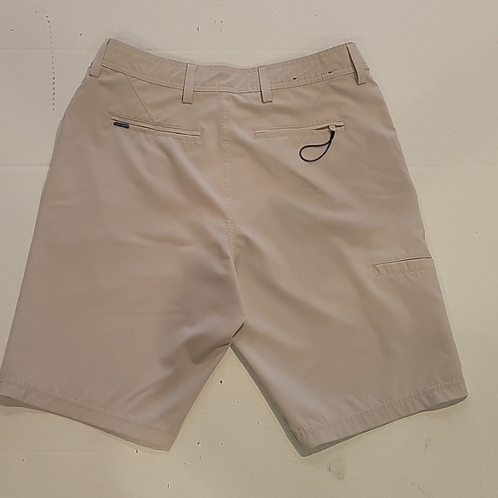 QUIET STORM KHAKI POLYESTER SHORTS (sz 29) - Picture 4 of 6